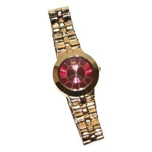 Anne Klein Pink and Gold Metal Watch Adjustable